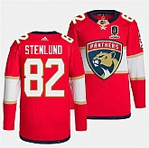 Men's Florida Panthers #82 Kevin Stenlund Red Home 2024 Stanley Cup Champions Stitched Jersey Dzhi,baseball caps,new era cap wholesale,wholesale hats